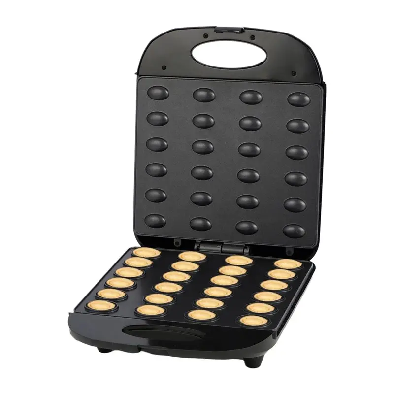 Mini Waffle Maker Machine - Cevizli Kurabiye Makinesi, Elektrikli, 24 Yuvalı
