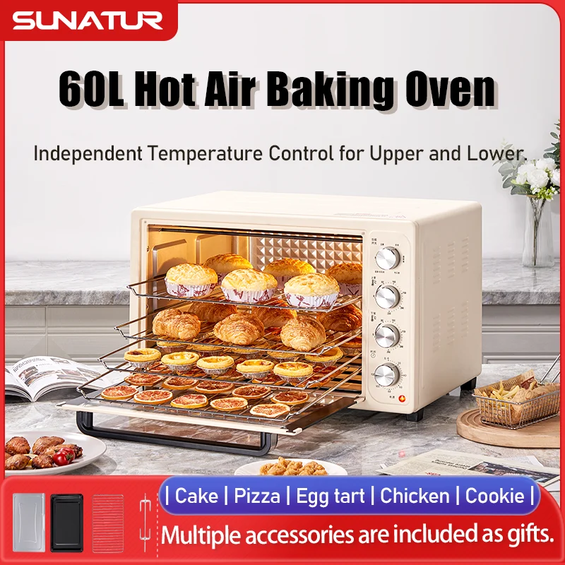 Small Appliances - SUNATUR 2200w Sıcak Hava Sirkülasyonlu Fırın,